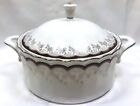 Vintage Rare Eschenbach Bavaria Germany Covered Casserole Handled Scalloped