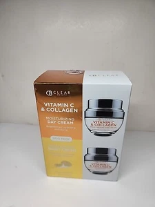 Paquete dúo hidratante día y noche CB Clear Beauty vitamina C y colágeno - Imagen 1 de 4