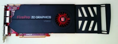 HP ATI FirePro V5800 3D Graphics Video Card 1GB GDDR5 608530-003 608888-001 - Image 1 of 2