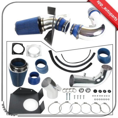 Sistema de admisión de aire frío de 4" y filtro para 97-03 Ford F-150 Expedition 97-99 F-250 Foto 1 de 4