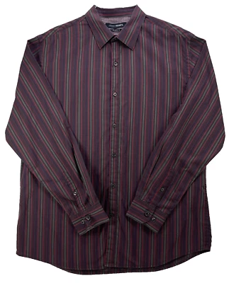 Camisa John Henry Para Hombre Talla L Calce Moderno Manga Larga Abotonada Mezcla Algodón Foto 1 de 4