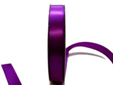 Premium Satin Ribbon - 15mm x 30metres - Florists Gift Wrap Packaging - Purple