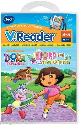 Vtech V.Reader Dora the Explorer Interactive E-Reading System Software  - Image 1 of 2