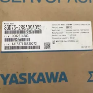 Free delivery 1pc YASKAWA SGD7S-2R8A00A002 Servo Drive New - Picture 1 of 1
