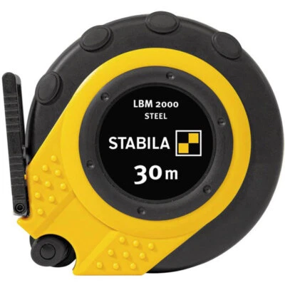 Stabila 19661 LBM 2000 Tape Measure 30m, Durable ABS, Dual-Use Hooks - Image 1 of 4