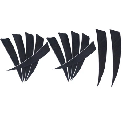 12Pcs Arrows Vanes 3 Inch Turkey Feather Fletching DIY Archery Arrows - Image 1 of 4