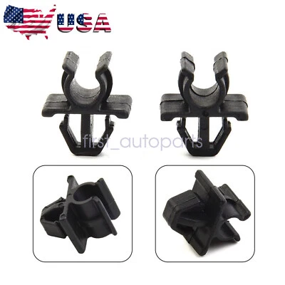 2Pcs Car Hood Support Prop Rod Holder Clip Plastic Black For Nissan 65722-JA000 - Image 1 of 4