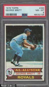 1979 Topps #330 George Brett Kansas City Royals HOF PSA 8 NM-MT