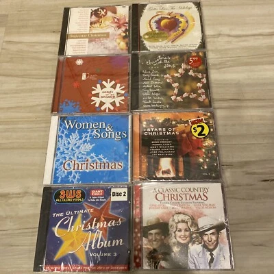 LOT OF 8 SUPERSTAR CHRISTMAS CD LOT Celine Dion Boyz II Men Mariah Carey NEW Foto 1 de 4