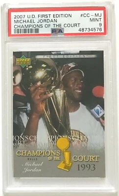 2007 U D First Edition Champions of the Court #CC-MJ PSA MINT 9 - Image 1 of 2