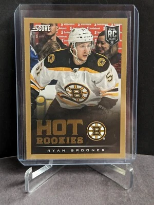 13-14 Score Gold #607 Ryan Spooner RC HR - Image 1 of 2