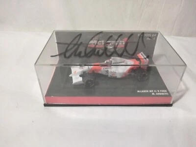 Michael Andretti McLaren Edition 64 No 1 MP4/8  F1 Minichamps 1:64 Autograph Car - Image 1 of 4
