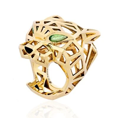Cartier Panthere Skeleton Ring 18K Yellow Gold Size 50  - Image 1 of 4