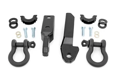 GM Tow Hook Shackle Conversion Kit D-Ring 88-98 C1500 K1500 -Rough Country - Image 1 of 4
