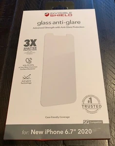 Protection d'écran anti-éblouissement en verre bouclier invisible ZAGG pour iPhone 12 Pro Max - Photo 1 sur 2