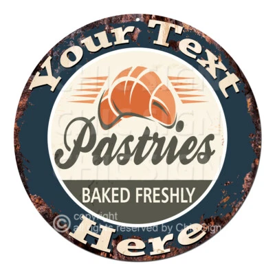 CP-0181 ANY NAME'S Custom Personalized Baked Pastry Metal Sign Decor Gift idea - Image 1 of 2