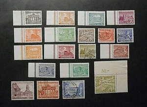 GERMANIA ,GERMANY, BERLIN 1949 " Monumenti di Berlino " 19V cpl set MNH**/USED - Imagen 1 de 1