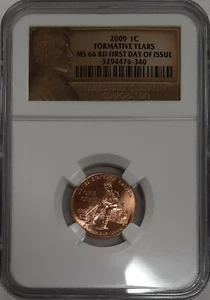 2009 Formative Years Lincoln Cent 1c NGC MS-66 RD 1st Day Of Issue  - Picture 1 of 2