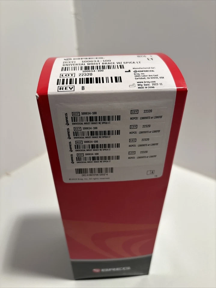 Muñequera universal Breg 100634-100 con espica izquierda  Foto 1 de 4
