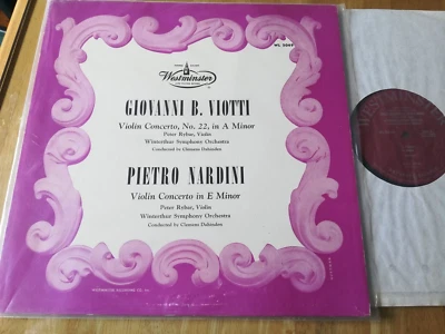 WESTMINSTER WL-5049 PETER RYBAR Viotti Nardini Violin Concerto DAHINDEN 1950 - Image 1 of 3