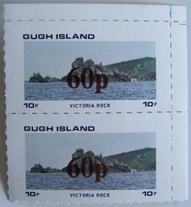 GB - Gugh Island - Pair Victoria Rock with overprint MNH - Picture 1 of 1