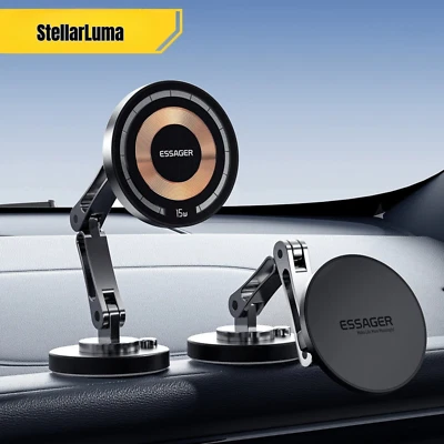 StellarLuma – Magnetische Handyhalterung mit MagSafe & 15W Ladefunktion für Auto - Bild 1 von 4