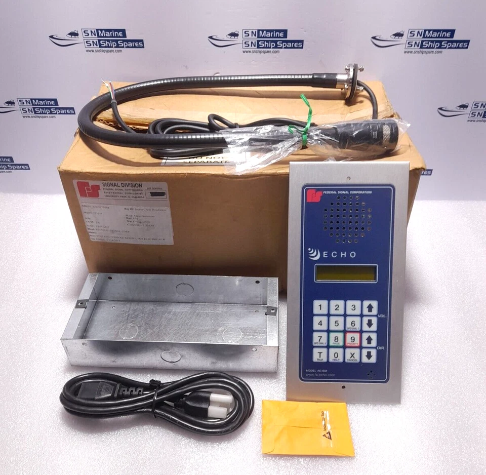 Federal Signal E1STGM3 Console Mount Station EISTGM3 Echo E-ISM With Shure 503BG - Image 1 of 4