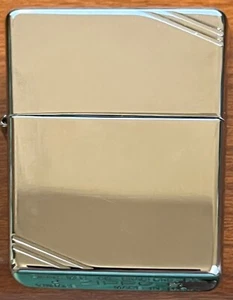 Genuine Zippo Brushed Chrome Vintage Lighter With Slashes (Very Good Condition) - Picture 1 of 3
