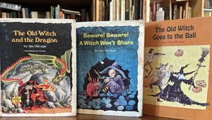 Ida DeLage Lot Of 3 HC Old Witch... To The Ball, Won't Share, Dragon - Imagen 1 de 21