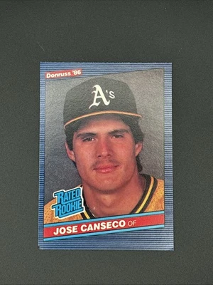 1986 Donruss - Rated Rookie Jose Canseco #39 (RC) - Image 1 of 2