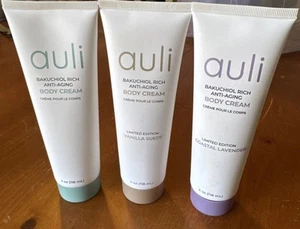 Auli Skin 3-piece Bakuchiol Rich Anti-Aging Body Cream Set 4oz Each - Picture 1 of 6