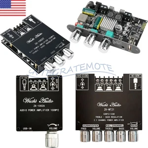 ZK-1001U MT21 1002T 1002A Bluetooth Amplifier Board Audio Digital Amplifier 100W - Picture 1 of 74