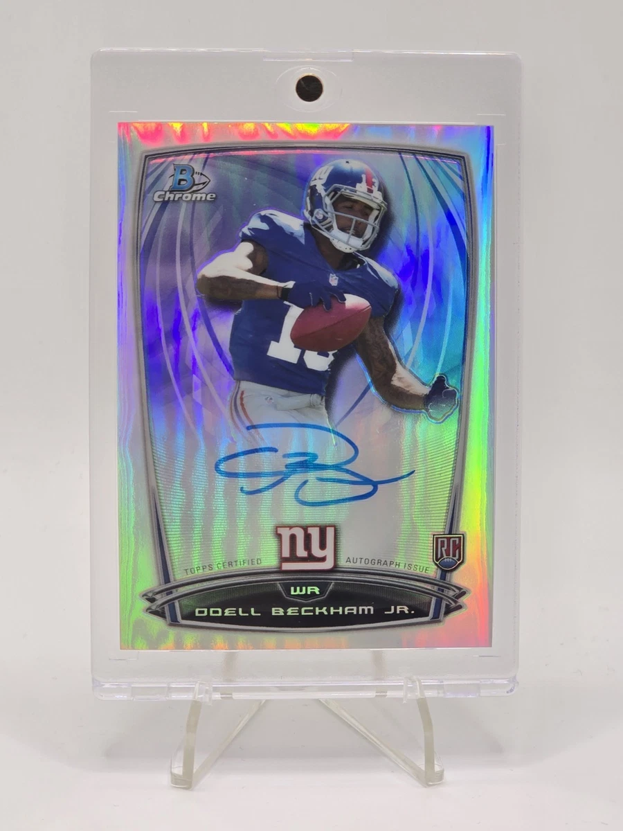 Football Sports Odell Beckham Jr. Autographed Trading Cards for