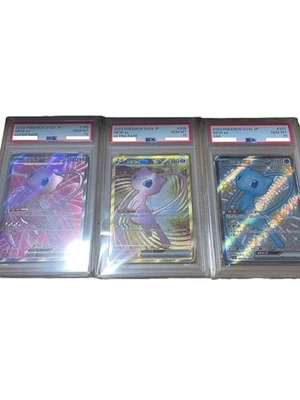 PSA10  Mew EX SSR SR UR  Sequential 3-Card Set sv2a 151 JP Pokemon Card - Image 1 of 4