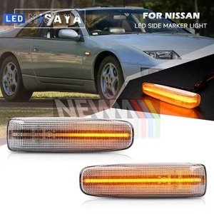Luz de señal de giro LED transparente dinámico para 90-00 Nissan Nismo 300ZX Z32 - Imagen 1 de 12