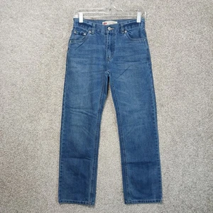 Jeans Levis 505 Niños 16/Hombre 28x28 Azul Regular Pierna Recta Denim Lavado Medio - Imagen 1 de 11