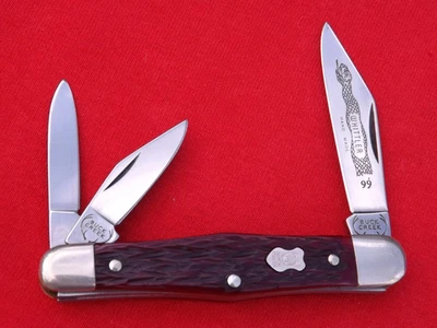 1999  BUCK CREEK GERMANY  DIAMONDBACK SNAKE WHITTLER  RED BONE KNIFE NEW UNSUED - Image 1 of 4