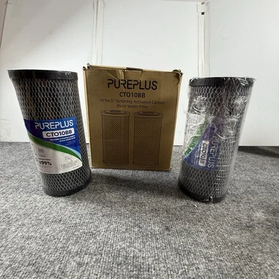 PUREPLUS Coconut Shell Water Filter Cartridge 5 Micron 10" X 4.5" CT010BB - Image 1 of 4