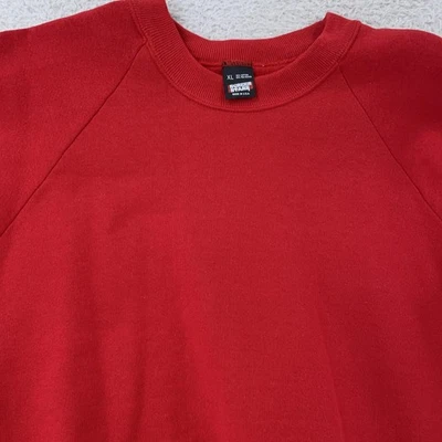 Vintage Screen Stars Sweatshirt Mens Small Red Blank Crewneck 50/50 USA - image 1 of 4