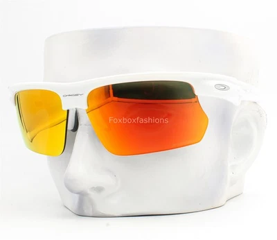 Oakley BiSphaera Sunglasses Polished White Ruby Prizm Mirror OO9400-0368 w/case - Image 1 of 4
