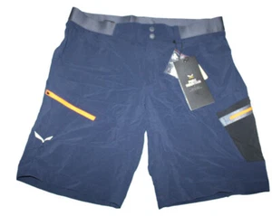 PANTALONES CORTOS HOMBRE SALEWA AZUL SENDERISMO SOFTSHELLSHORT PEDROC CARGO 2 DST talla 54 - Imagen 1 de 4
