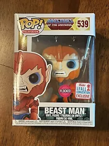BEAST MAN 539 FLOCKED 2017 FALL CONVENTION EXCLUSIVE - Funko Pop Television - Picture 1 of 7