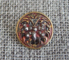 Antique Vtg  Pierced Button of Butterfly Steel Rivets Aprx: 5/8" #1012-A