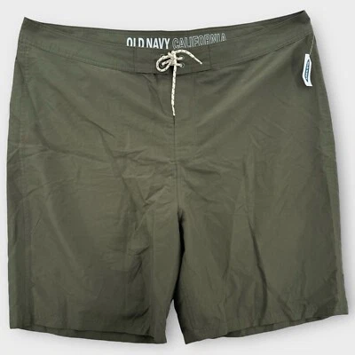 Bañador Old Navy Board Shorts Para Hombres 46 Verde Oliva Océano Playa Informal Foto 1 de 4
