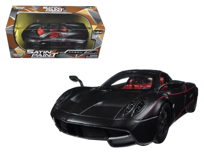 Pagani Huayra Matt Black 1/24 Diecast Model Car by MOTORMAX 79502