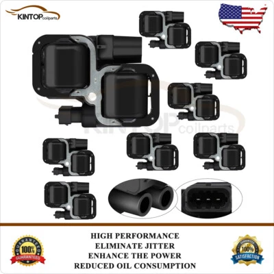 8 Ignition Coil Pack For Mercedes Benz C240 C32 CL500 CLK500 CLS55 ML320 ML55 - Image 1 of 4