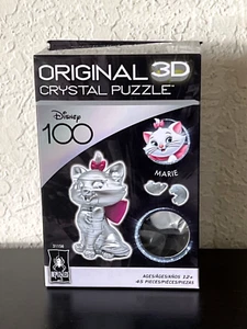 DISNEY 100 Platinum BePuzzled MARIE ARISTOCATS Original 3D Crystal Puzzle NEW - Picture 1 of 7