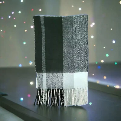 Bufanda Michael Stars Brush Hour blanca y negra nueva con etiquetas precio de venta sugerido por el fabricante 64 USD Foto 1 de 4