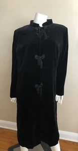 Auth Chanel Creations Black Velvet Tassel Coat Size 42 - Picture 1 of 11