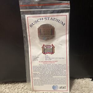 St Louis Cardinals AT&T Busch Stadium 2006 Inaugural Season Pin NOS